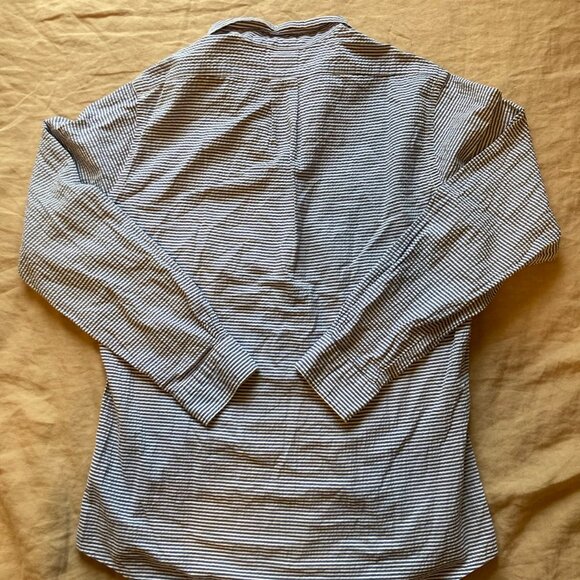 Brooks Brothers Seersucker Button Down Long Sleeve Shirt Mens Size Medium EUC - Picture 6 of 6
